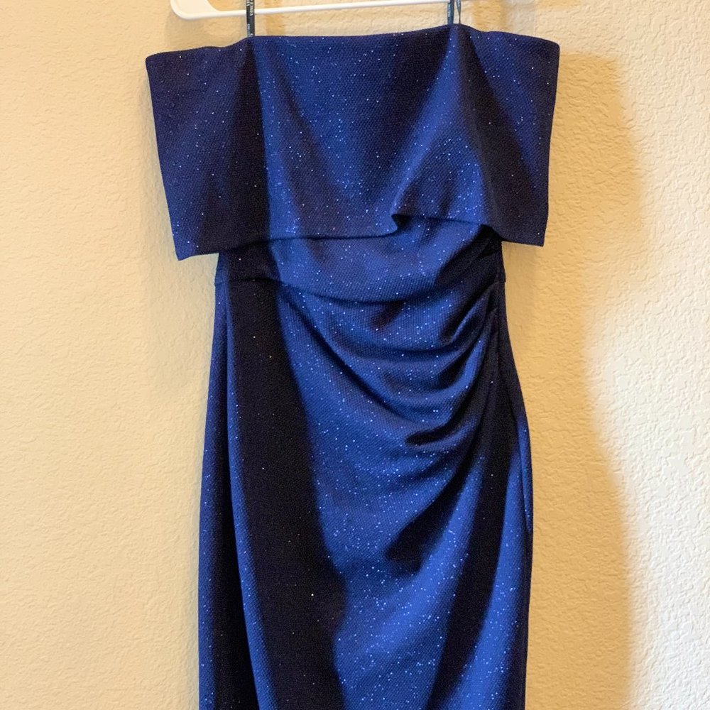 Vince Camuto Off-Shoulder Navy Dress, Size 10